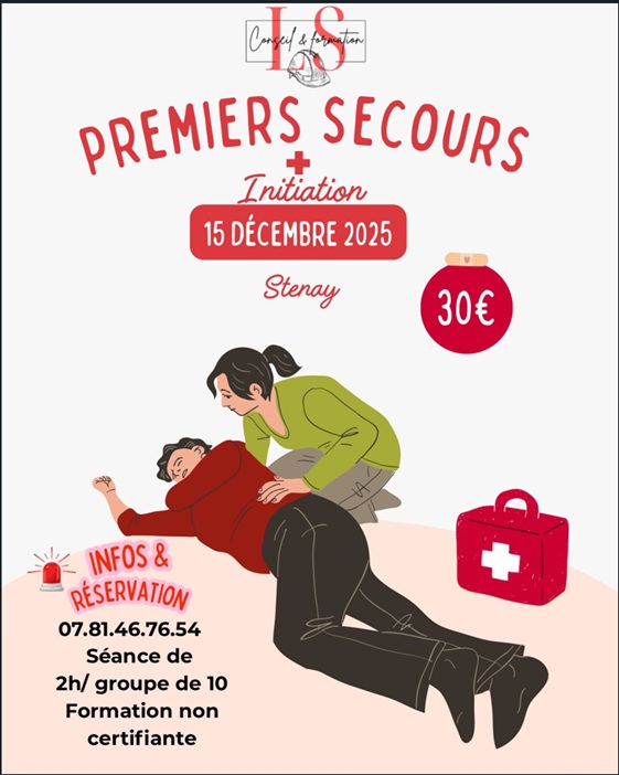 Formation au Premiers secours le 15 décembre